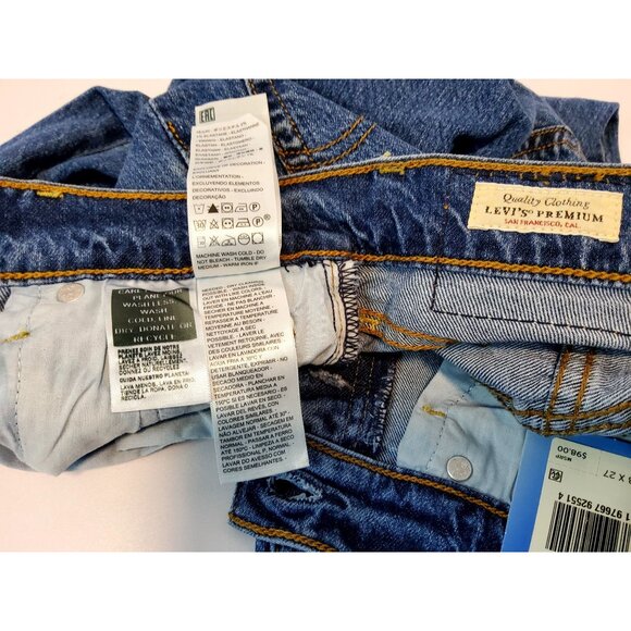 Levis Premium Reggae Straight Ankle Jeans Womens Size 23-27 Medium Wash Denim - Picture 10 of 11